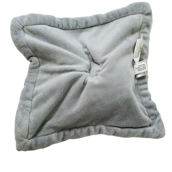 Baby Elephant Lovey Security Blanket Rattle Binkie Plush Polka Dot White Gray - Picture 4 of 6